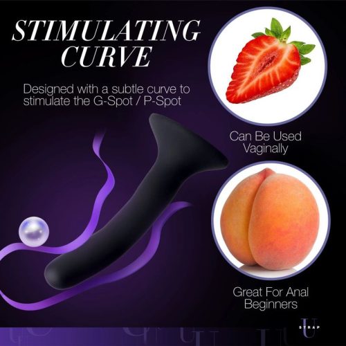 Black Silicone Strap-On Dildo Small - Image 6