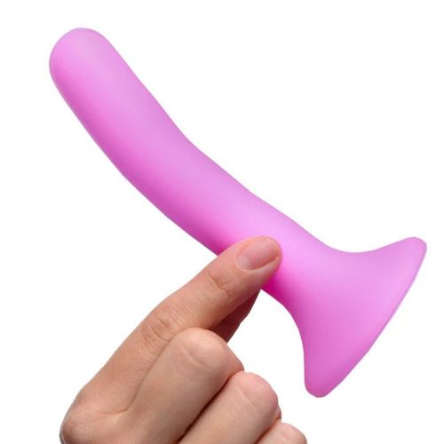 Pink Silicone Strap-On Dildo Small - Image 9