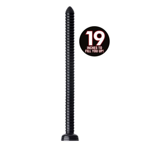 Hosed 19in Ribbed Anal Snake - Image 4