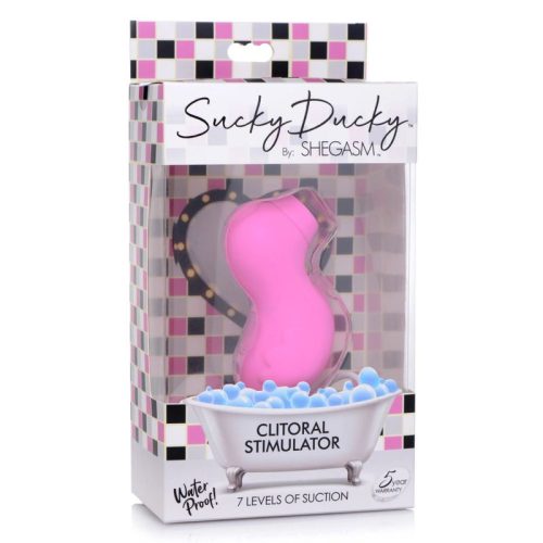 Sucky Ducky Silicone Clitoral Stimulator Pink - Image 5