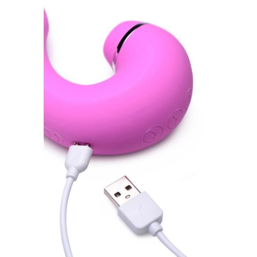 Shegasm 5 Star 10X Tapping G-Spot Vibe w Suction Pink - Image 4