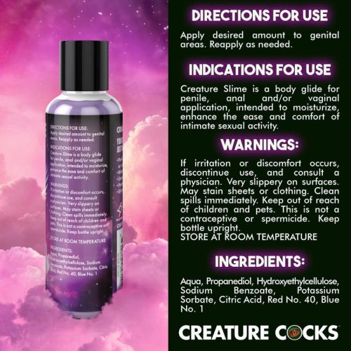 Creature Slime Purple Slime Water Based Lubricant 4oz - Image 4