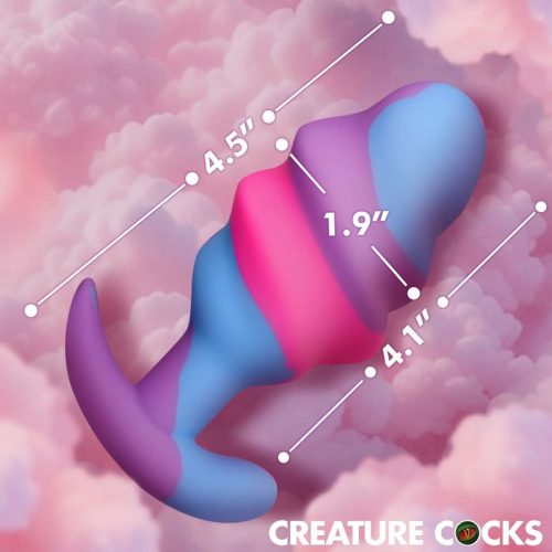 Unicorn Swirl Silicone Butt Plug Large - Image 4