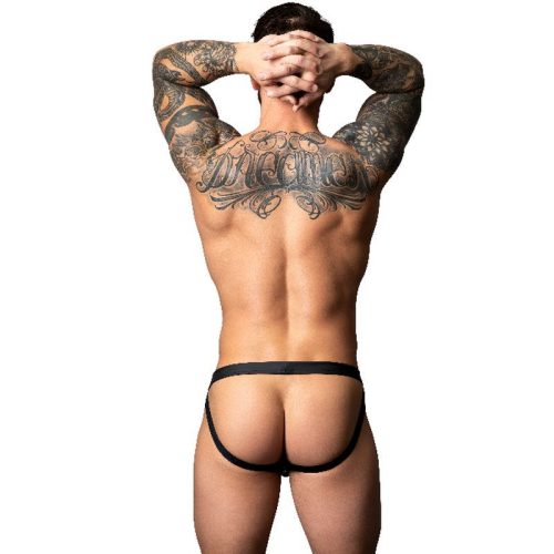 Male Power Snap Off Jock Black - Image 3