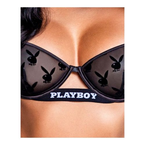 Playboy Noir Lingerie 2 Pc Set Black - Image 3