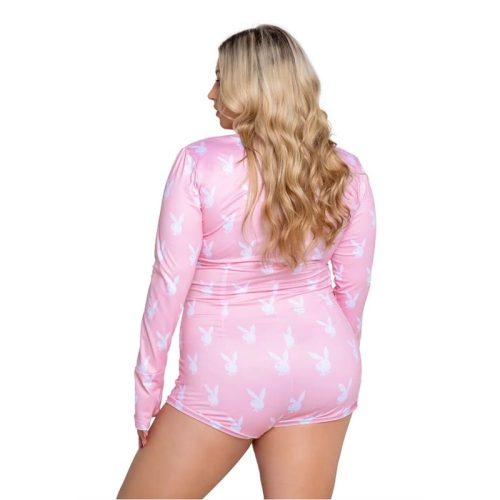 Playboy Slumber Bunny Romper Pink - Image 3