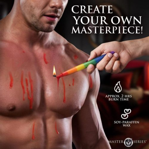 Pride Candles Rainbow Drip Candle 3 Pc - Image 5