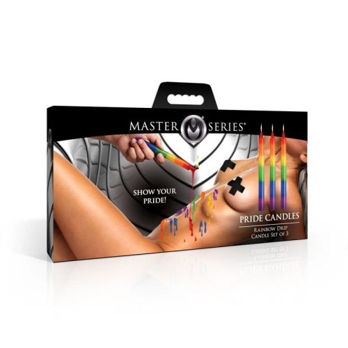 Pride Candles Rainbow Drip Candle 3 Pc - Image 7