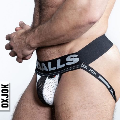 Oxballs Airmesh Swagger Jockstrap Ice White - Image 3