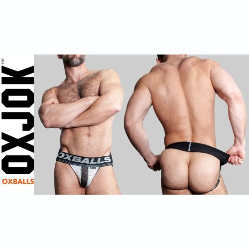 Oxballs Airmesh Swagger Jockstrap Ice White - Image 5