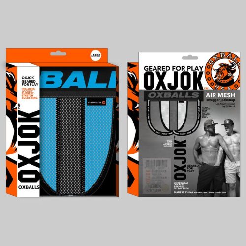 Oxballs Airmesh Swagger Jockstrap Sky Blue - Image 5