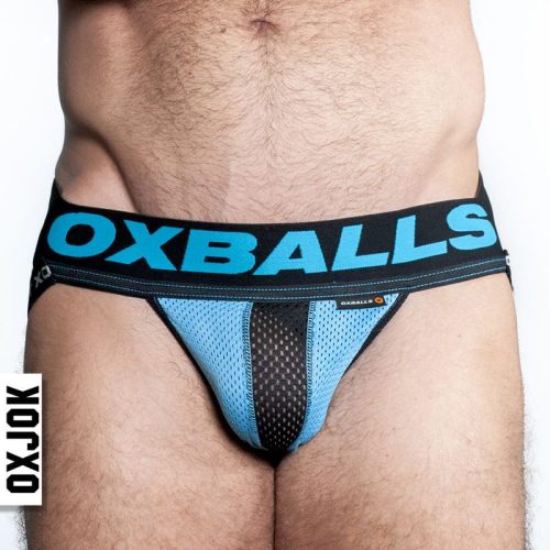 Oxballs Airmesh Swagger Jockstrap Sky Blue - Image 6