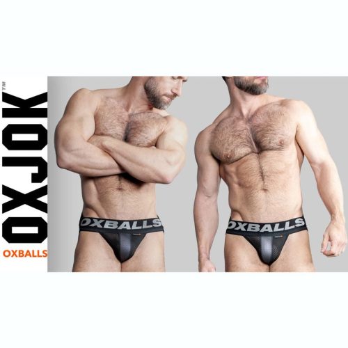 Oxballs Airmesh Swagger Jockstrap Tar Black - Image 3