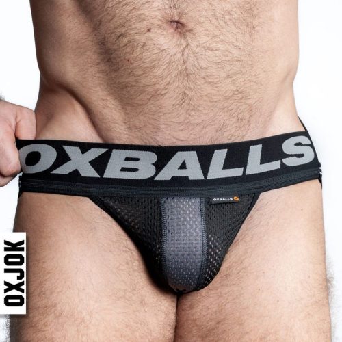 Oxballs Airmesh Swagger Jockstrap Tar Black - Image 6