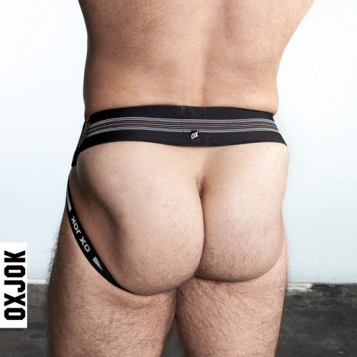 Oxballs Slingjock Upthrust Slider-Strap Jock Black Iron - Image 3