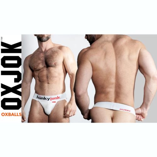 Oxballs Hunker Slider Strap Jock White Snow - Image 5