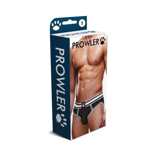 Prowler Open Back Brief White/Black - Image 4