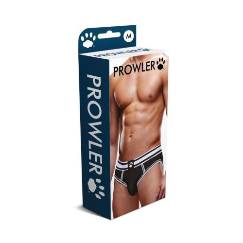Prowler Open Back Brief White/Black - Image 4