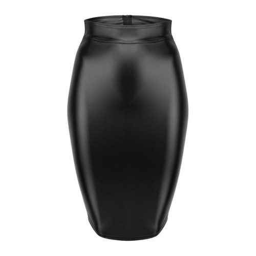 Power Wetlook Pencil Skirt w Long Zipper - Image 4
