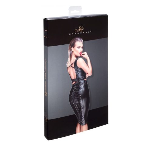 Power Wetlook Pencil Skirt w Long Zipper - Image 6