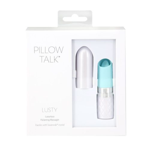 Pillow Talk Lusty Flickering Massager Teal - Image 5