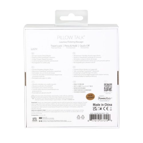 Pillow Talk Lusty Flickering Massager Teal - Image 6