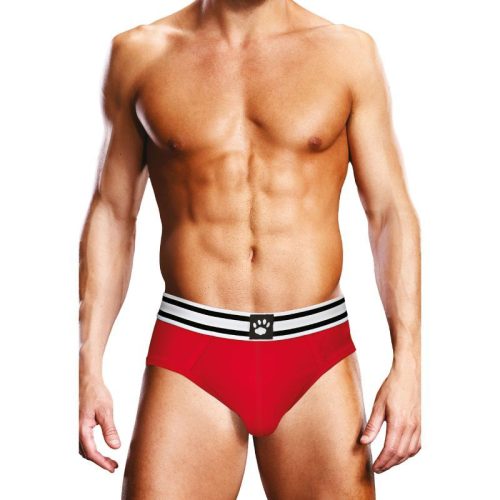 Prowler Open Back Brief Red/White - Image 3