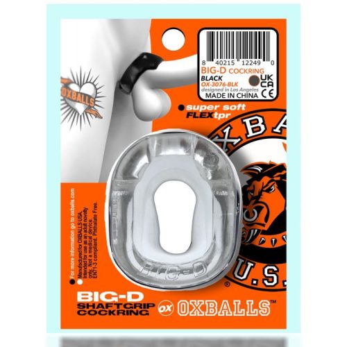 Big D Shaft Grip Cock Ring Clear - Image 5