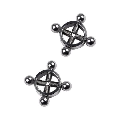 Silver Metal 2 Pc Nipple Clamps - Image 3