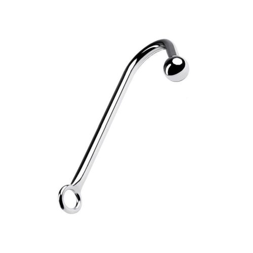 Silver Metal Anal Hook w Ball - Image 3