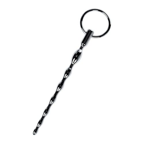Silver Metal Braided Urethral Plug w Replaceable Ring - Image 4