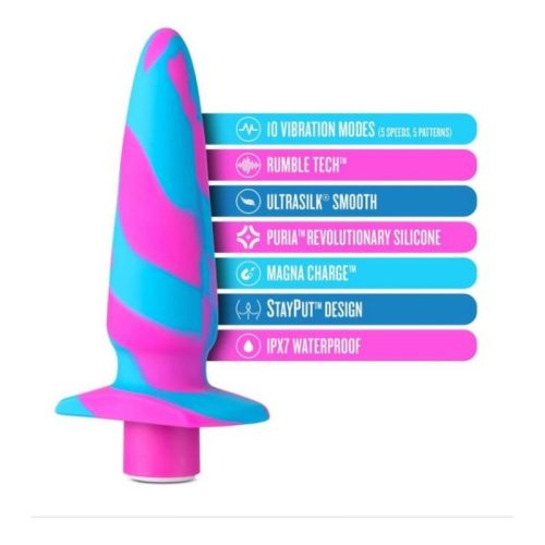 Avant Vibrotize Silicone Mini Anal Vibe Fuchsia - Image 4