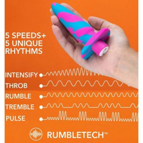 Avant Vibrotize Silicone Mini Anal Vibe Fuchsia - Image 5