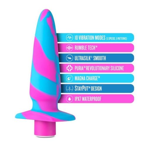 Avant Vibrotize Silicone Mini Anal Vibe Fuchsia - Image 6