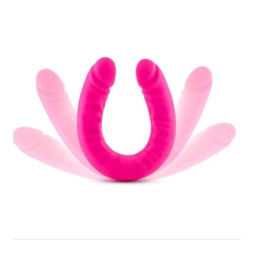 Ruse Silicone Slim 18in Hot Pink Double Dong - Image 4