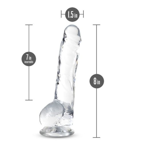 Naturally Yours 8" Crystaline Dildo Diamond - Image 5