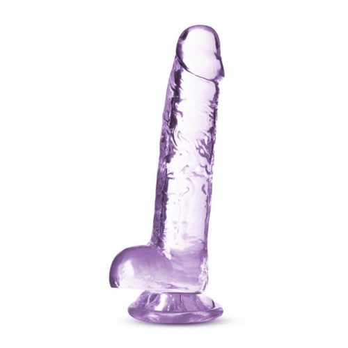 Naturally Yours 7" Crystaline Dildo Amethyst - Image 3
