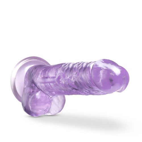 Naturally Yours 7" Crystaline Dildo Amethyst - Image 4