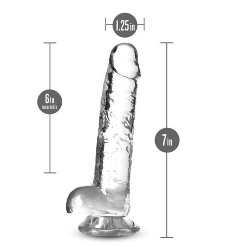 Naturally Yours 7" Crystaline Dildo Diamond - Image 5