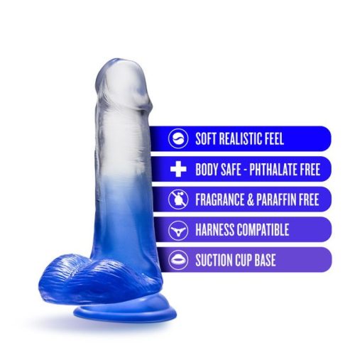 B Yours Morning Dew 6in Dildo Stella Blue - Image 6