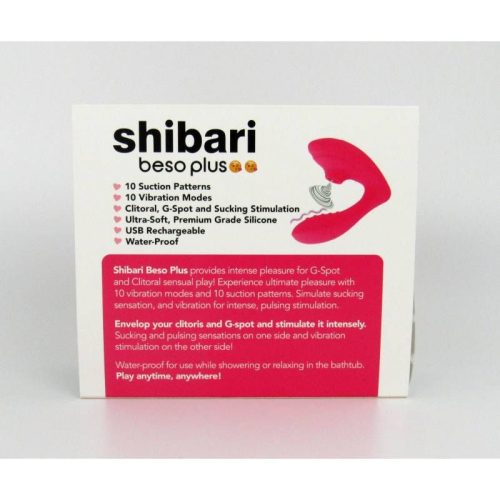 Shibari Beso Plus G-Spot and Clitoral Vibrator Pink - Image 5