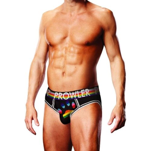 Prowler Oversized Paw Open Back Brief Black - Image 3