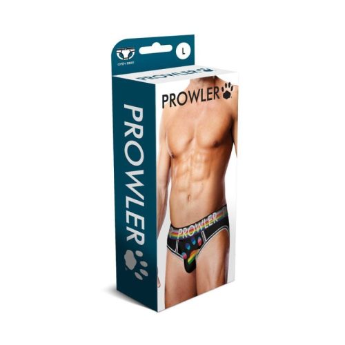 Prowler Oversized Paw Open Back Brief Black - Image 4