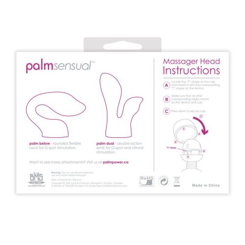 PalmSensual Massager Heads Pink (For use with PalmPower) - Image 5