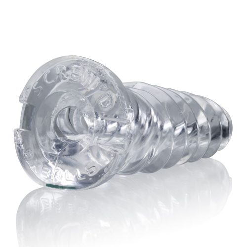 ScrewD Super Squish Corkscrew Jackoff Toy Clear - Image 4