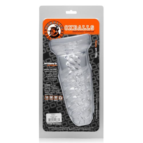 ScrewD Super Squish Corkscrew Jackoff Toy Clear - Image 6