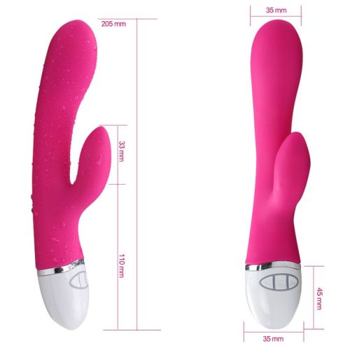 Dreamer 7 Mode Silicone Rechargeable Rabbit Vibrator Pink - Image 7