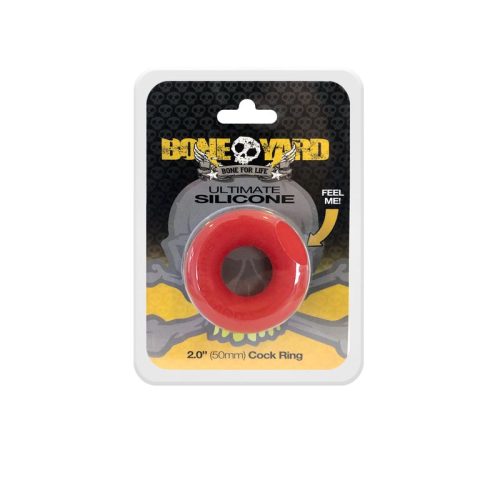 Ultimate Silicone Cock Ring Red - Image 3
