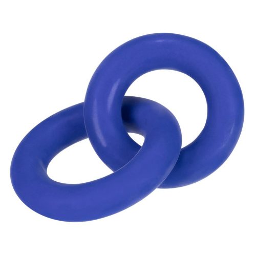 DUO Linked Cock/Ball Rings by Hunkyjunk Cobalt - Image 4