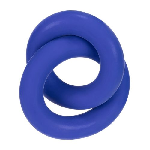DUO Linked Cock/Ball Rings by Hunkyjunk Cobalt - Image 6